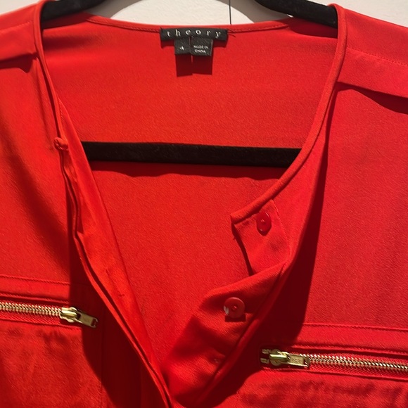 Theory Red-Orange Dress – Size 4, Elegant & Modern - Picture 4 of 6